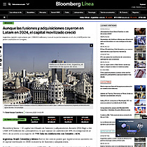 Aunque las fusiones y adquisiciones cayeron en Latam en 2024, el capital movilizado creci�